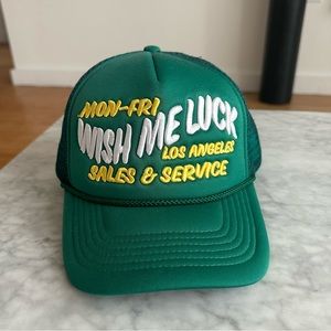 Wish me luck trucker hat